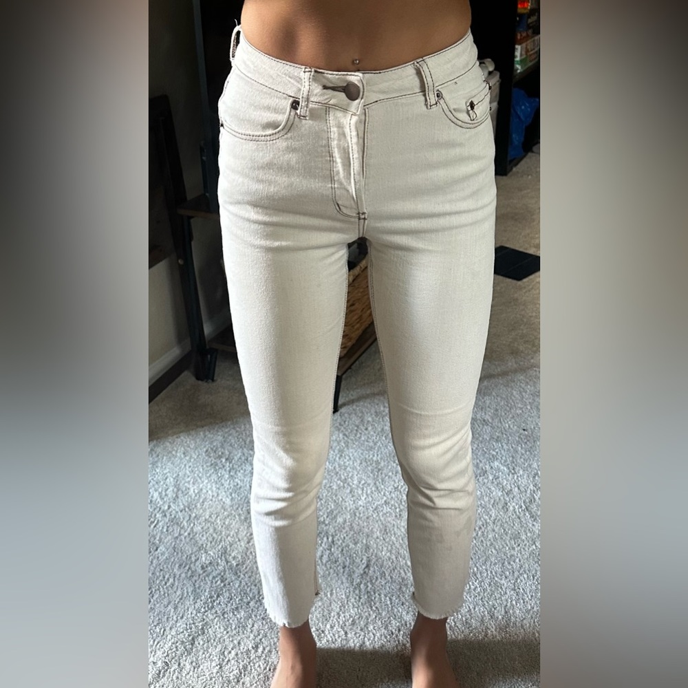 Adika creamed high wasted pants